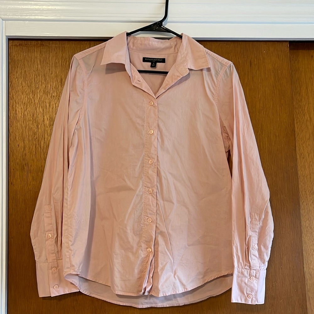 Light pink banana republic button down